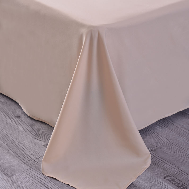 Champagne Dubbel Satin Lakan Set