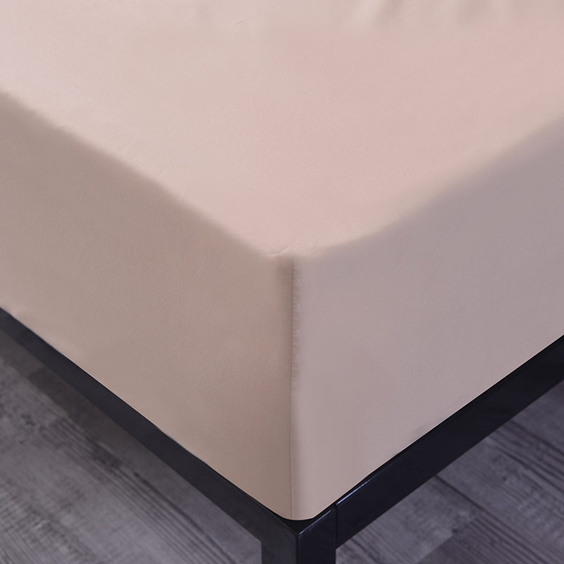 Champagne Dubbel Satin Lakan Set