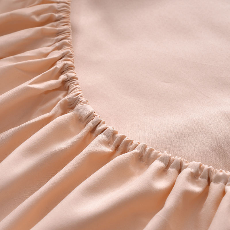 Champagne Dubbel Satin Lakan Set
